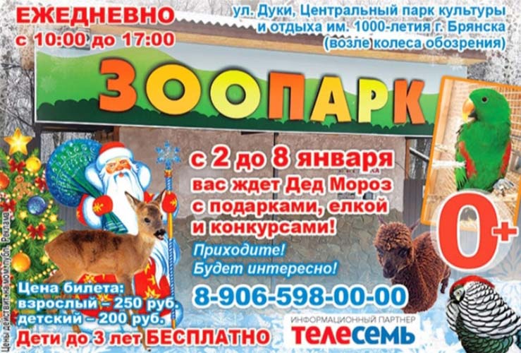 Новогодняя программа в зоопарке Новогодняя программа в зоопарке